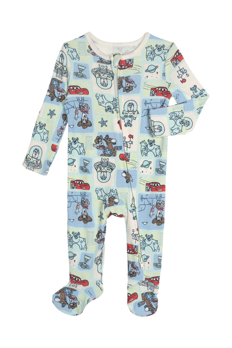 Pixar 2-Pack Footed One-Piece Sleep N' Play, Alternate, color, Pixar Light Blue