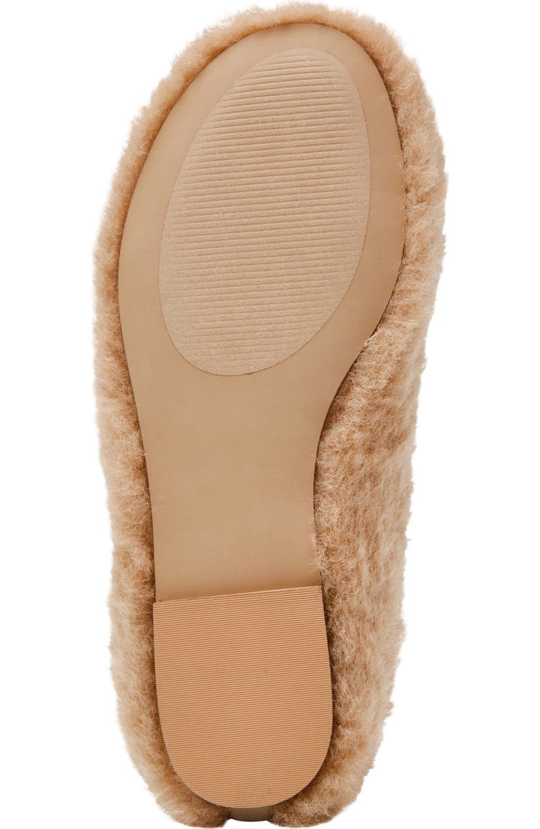 Steve Madden Mino Faux Fur Flat, Alternate, color, Tan Faux Fur