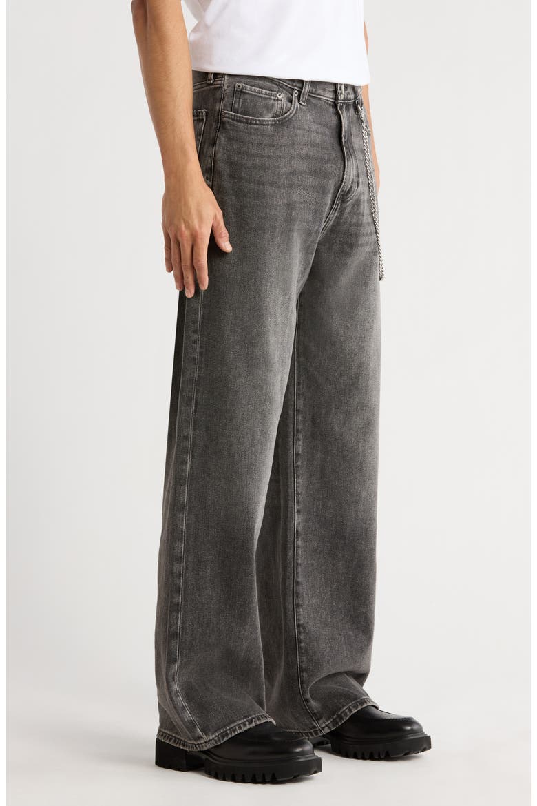 Sawyer Straight Leg Jeans, Alternate, color, GREY
