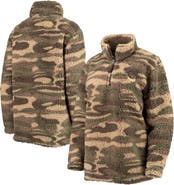 G-III SPORTS BY CARL BANKS Women's G-III Sports by Carl Banks Camo Washington Capitals Sherpa Quarter-Zip Jacket