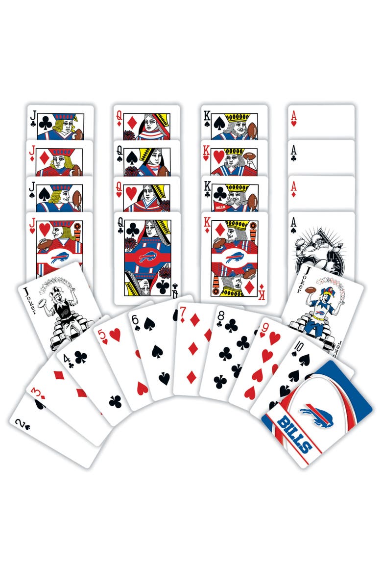 Buffalo Bills Playing Cards, Alternate, color, Multicolor