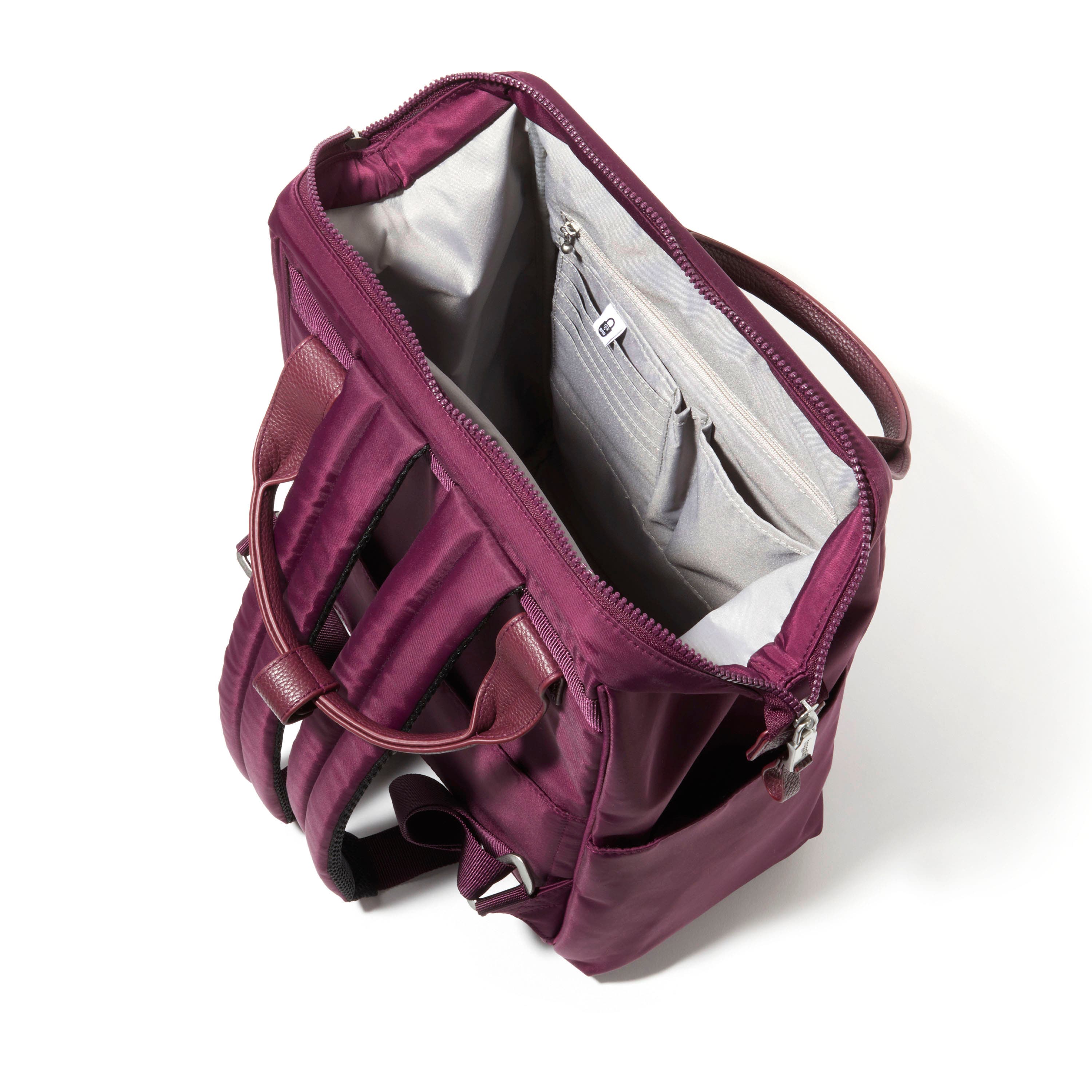 BAGGALLINI Soho Laptop Backpack, Alternate, color, Mulberry Twill