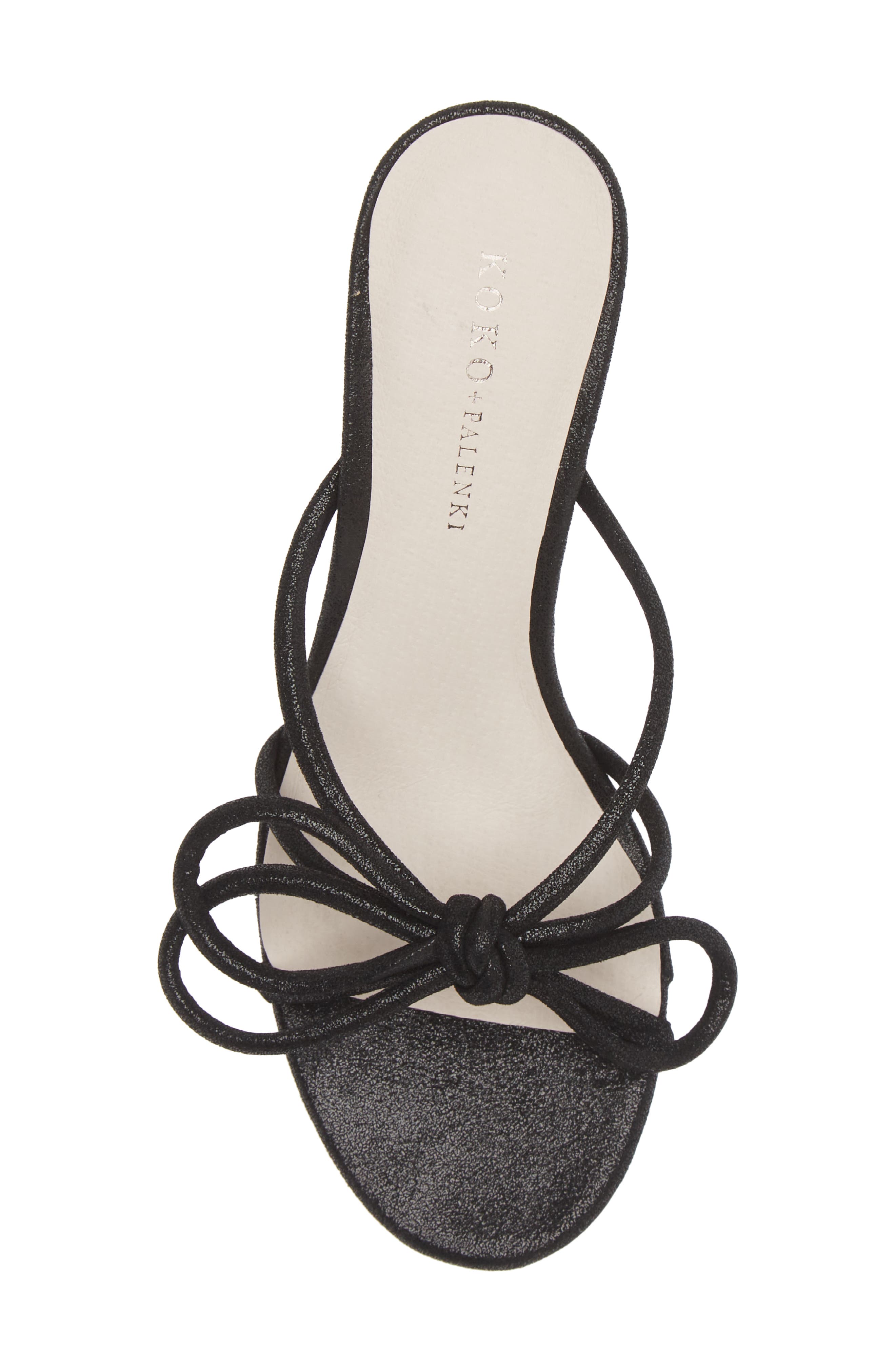 KOKO + PALENKI Barely Strappy Sandal, Alternate, color, Black Shimmer