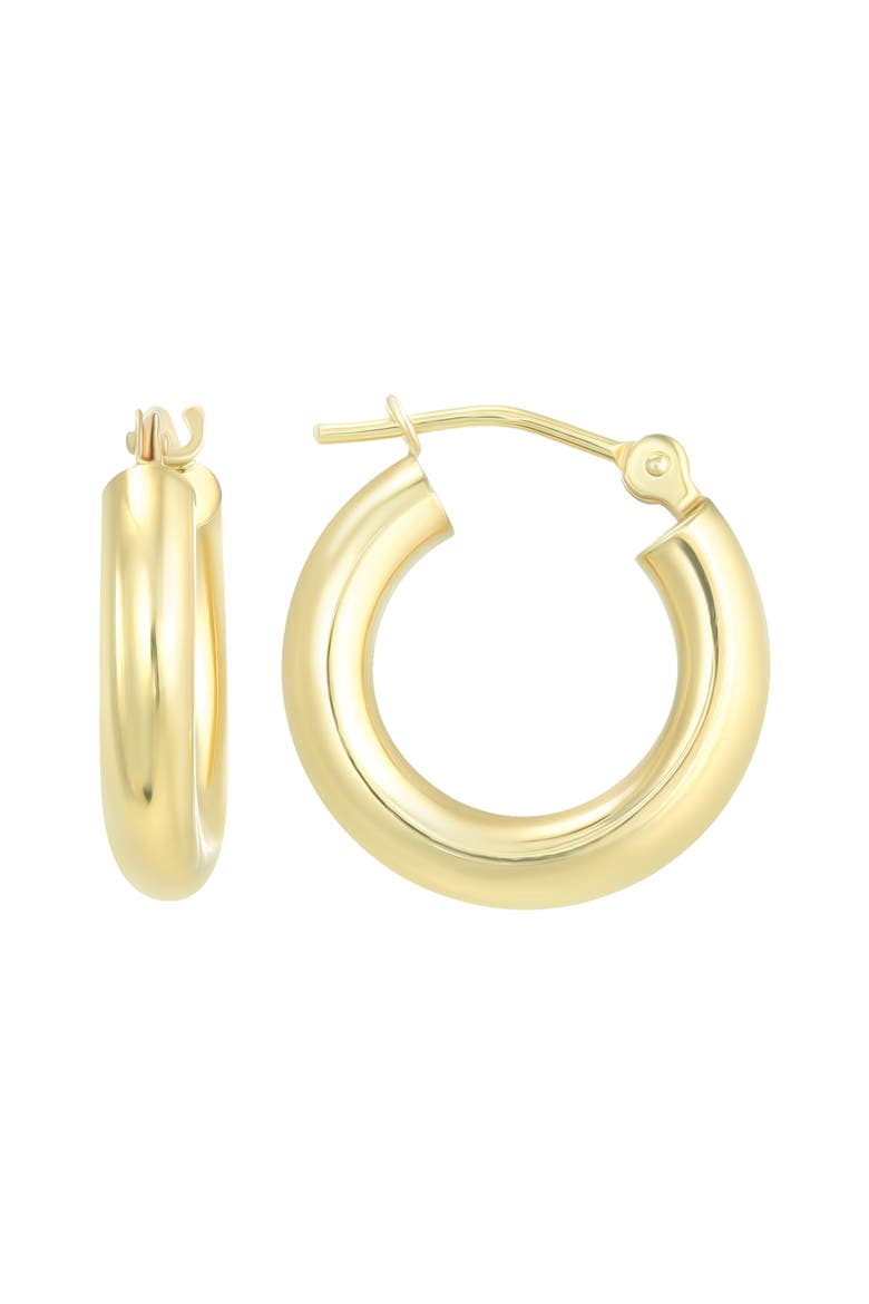 Polished Hoop Earrings, Main, color, GOLD