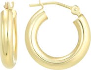 CANDELA JEWELRY Polished Hoop Earrings