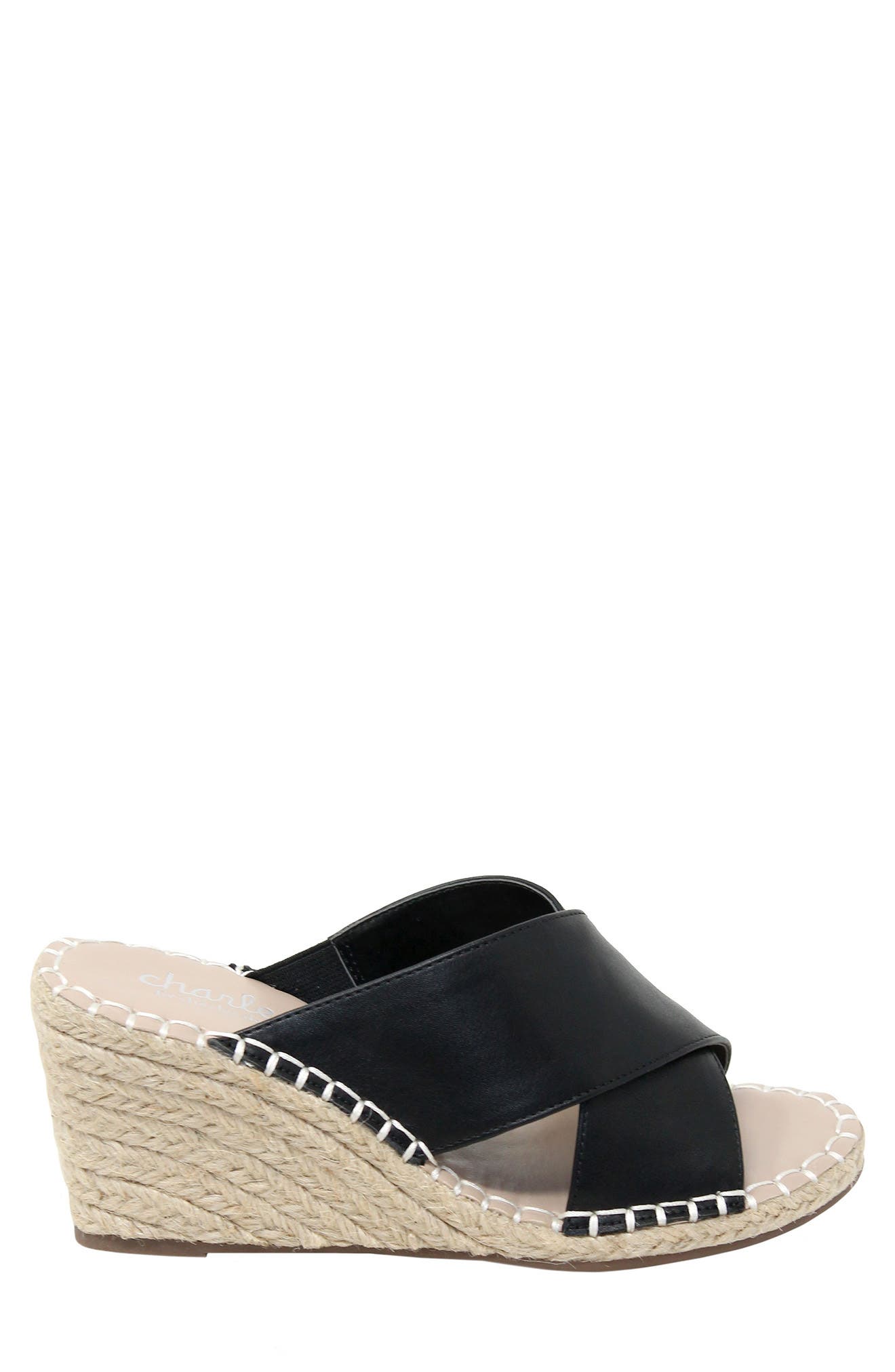 Charles by Charles David Notch Espadrille Wedge Sandal, Alternate, color, 