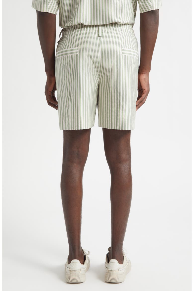 Stripe Cotton Dobby Shorts, Alternate, color, GREEN