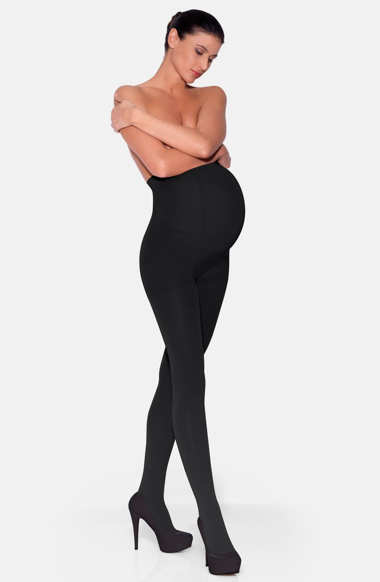 Insignia by Sigvaris Graduated Compression Maternity Tights, Main, color, 
