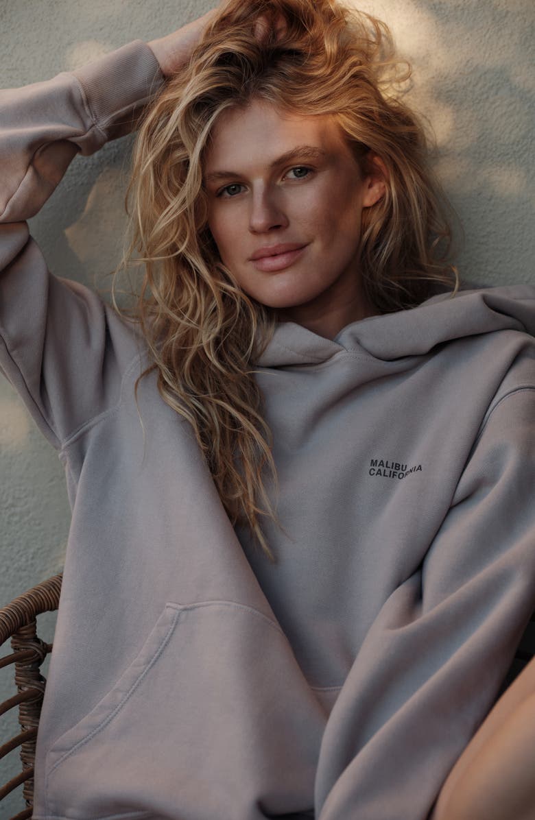 CALIFORNIA INCLINE Malibu Beach Hoodie, Alternate, color, Stone