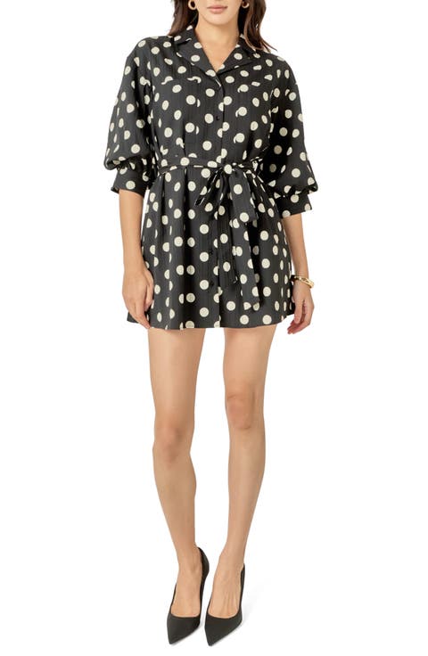 Belted Shirt Minidress