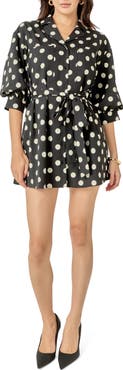 English Factory Belted Shirt Minidress