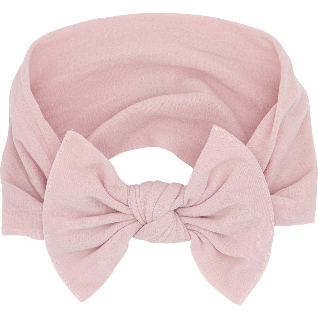 Baby Bling Knotted Bow Headband In Neutral