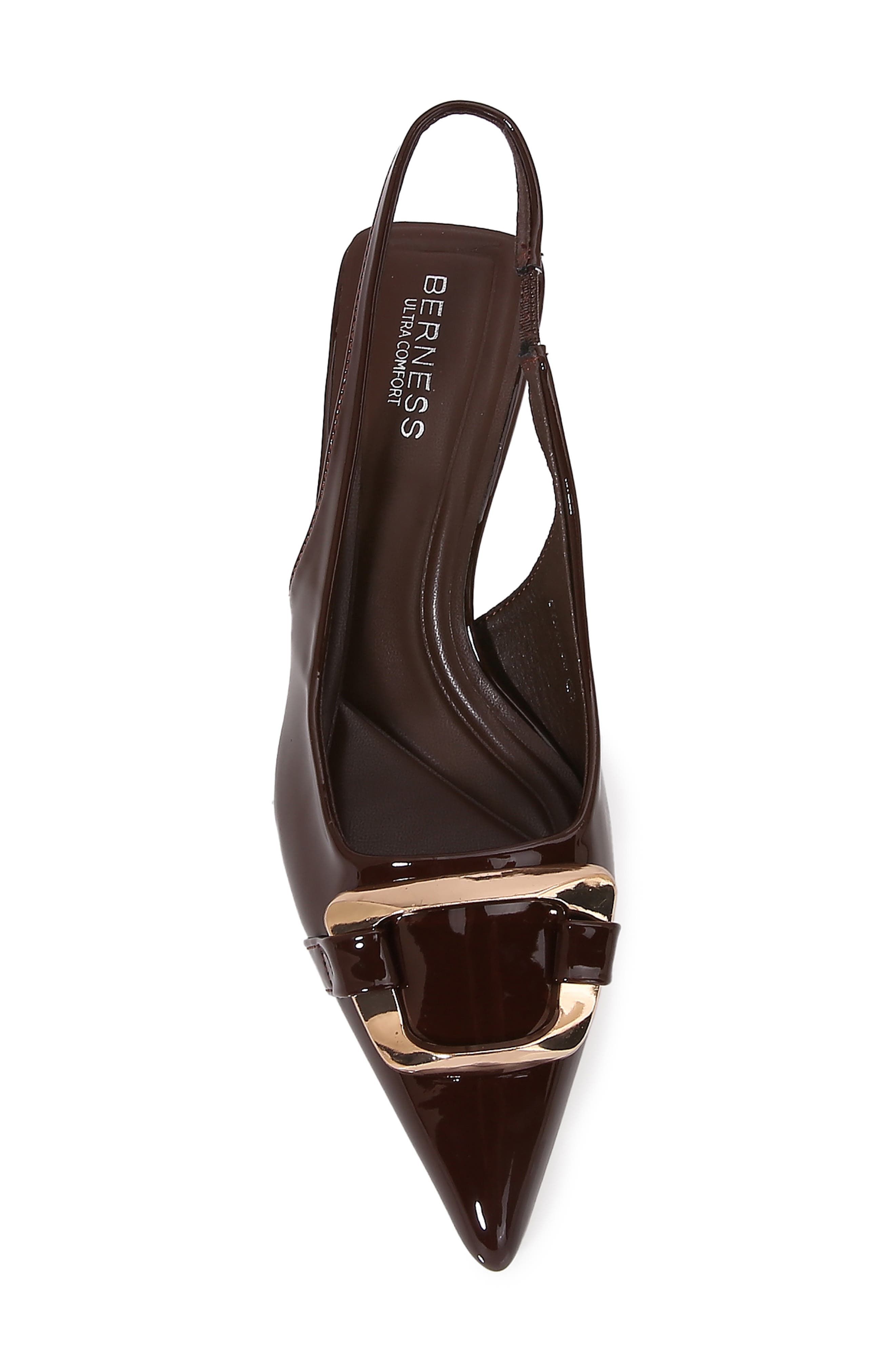 Kitten Heel Slingback Pump, Alternate, color, BROWN