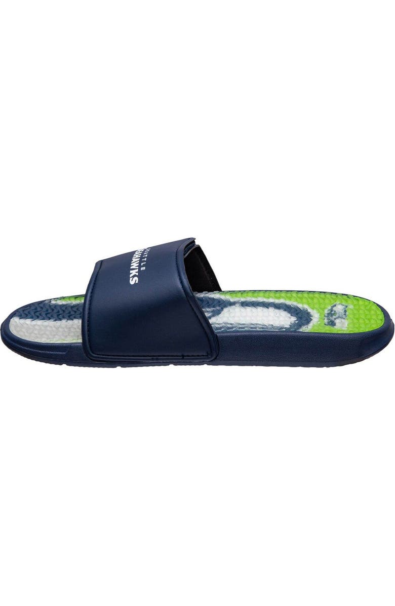 FOCO Youth FOCO Seattle Seahawks Gel Slide Sandals, Alternate, color,