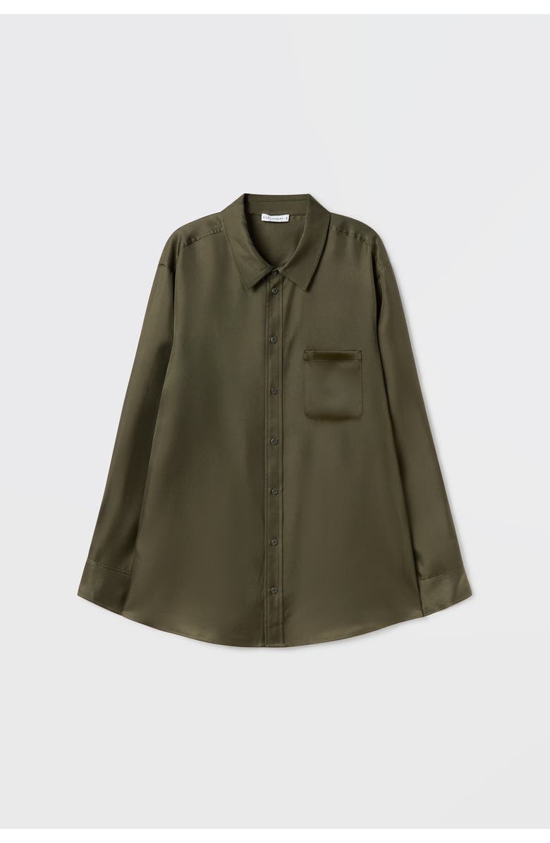 SILK LAUNDRY Twill Boyfriend Shirt, Main, color,
