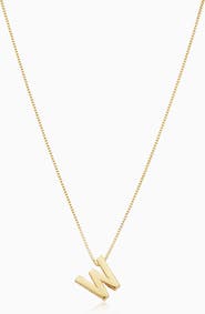 Oradina 14K Gold Love Letter Initial Necklace