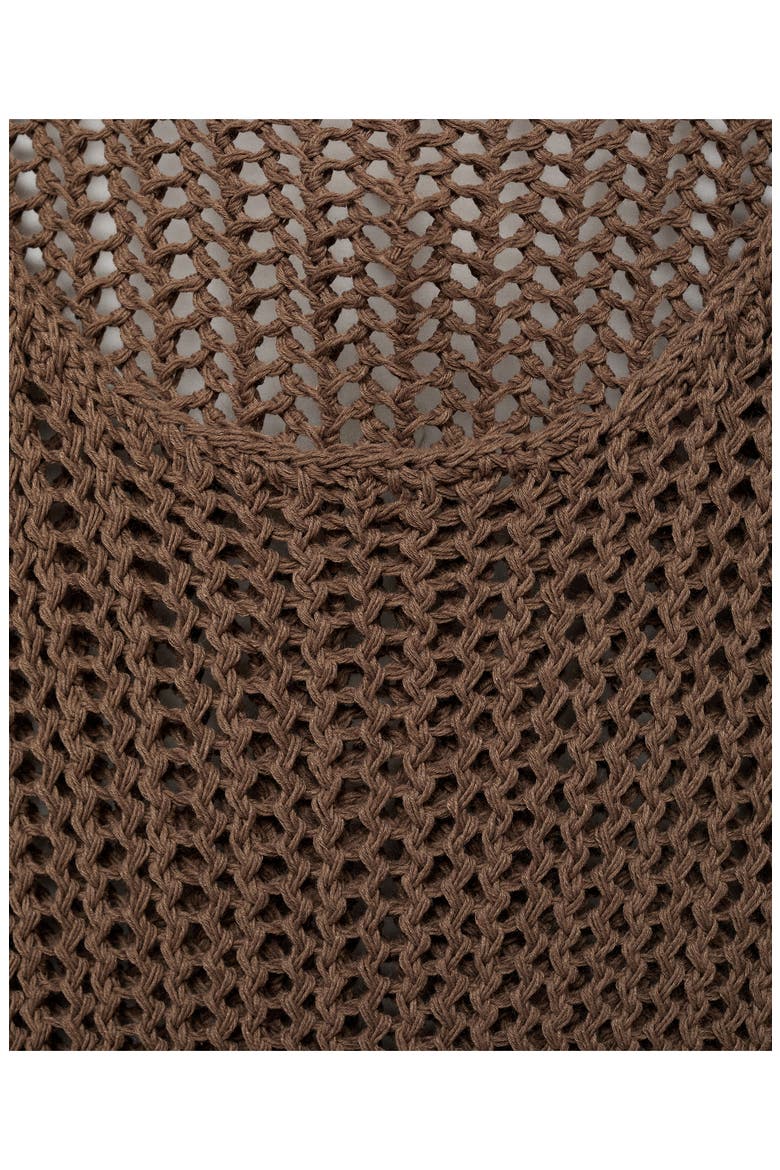 Open Stitch Maxi Dress, Alternate, color, MEDIUM BROWN