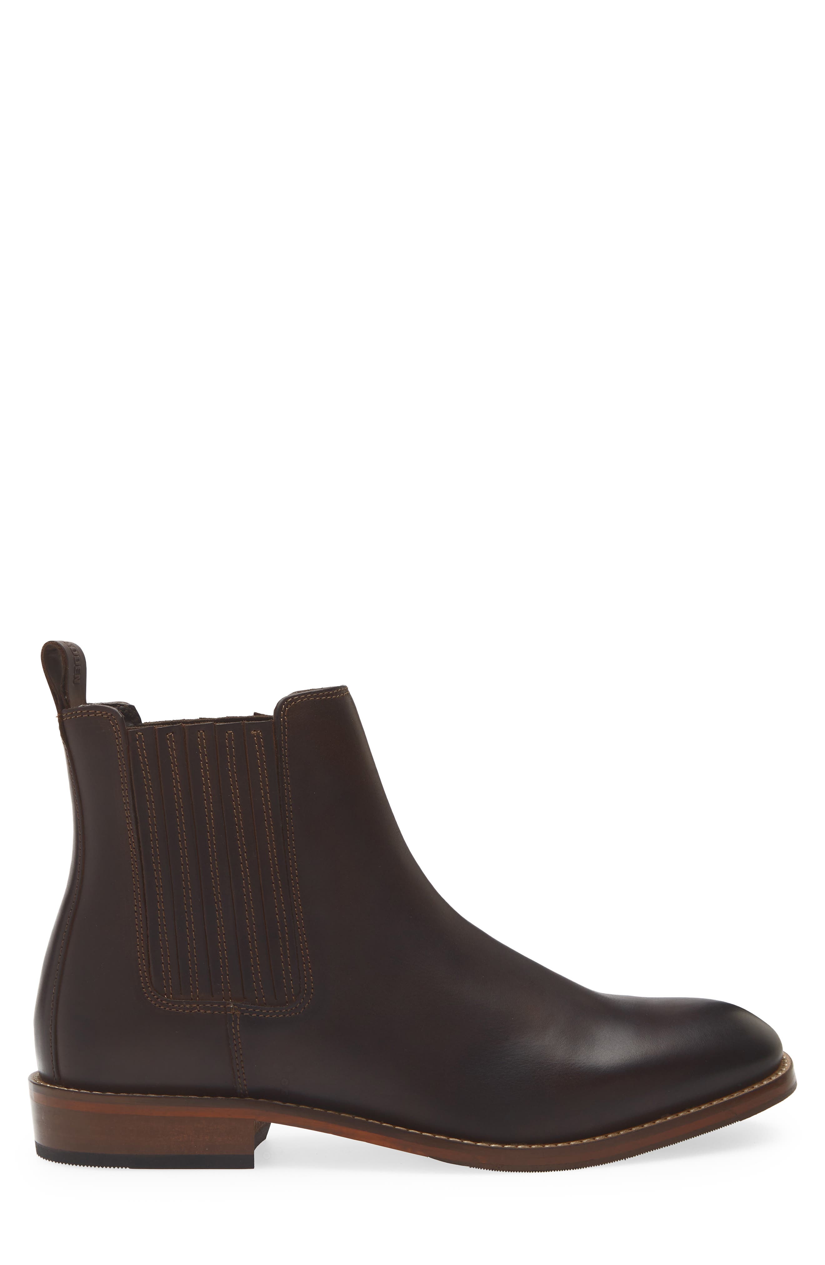 Steve Madden Roswel Plain Toe Chelsea Boot, Alternate, color, Brown