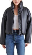 Steve Madden Stratton Faux Leather Puffer Jacket
