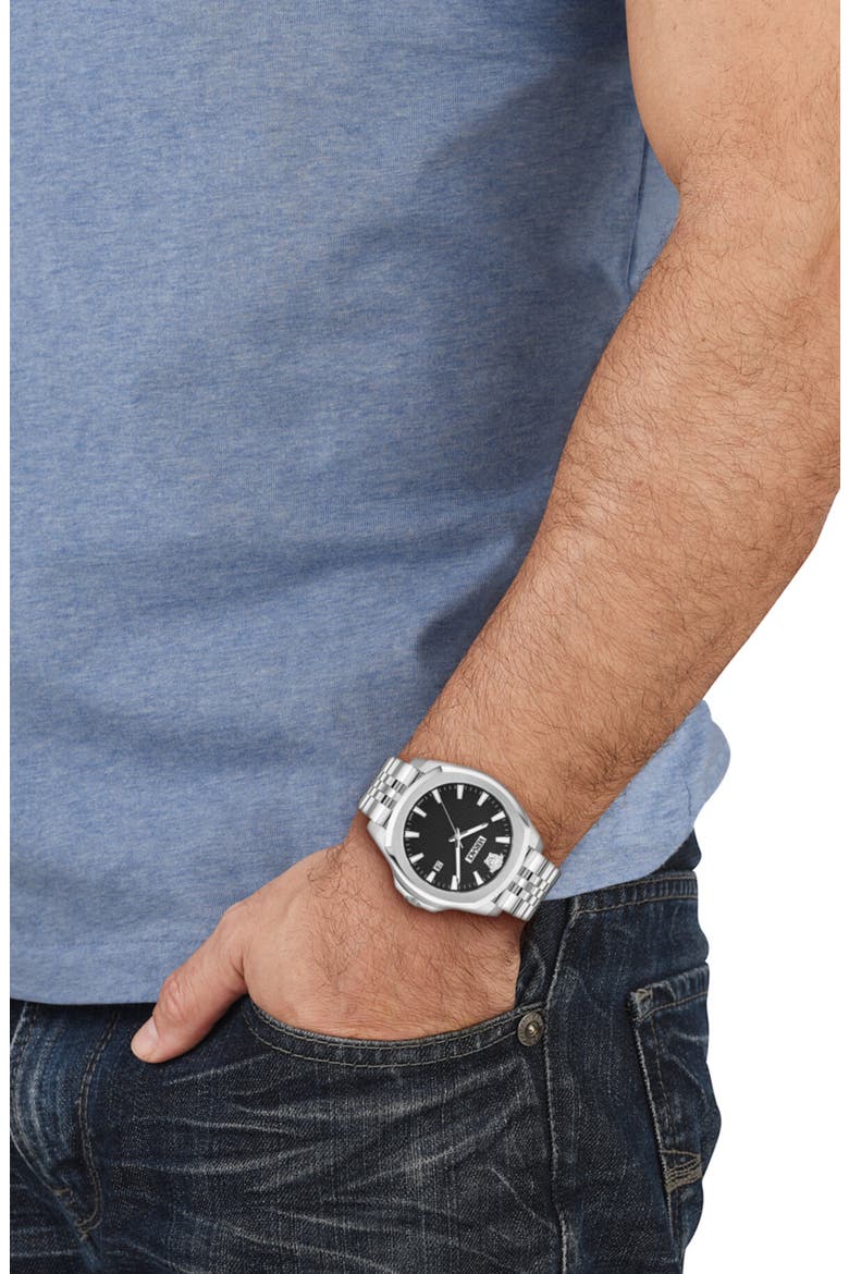 Renaissance Bracelet Watch, 42mm, Alternate, color, STSTL