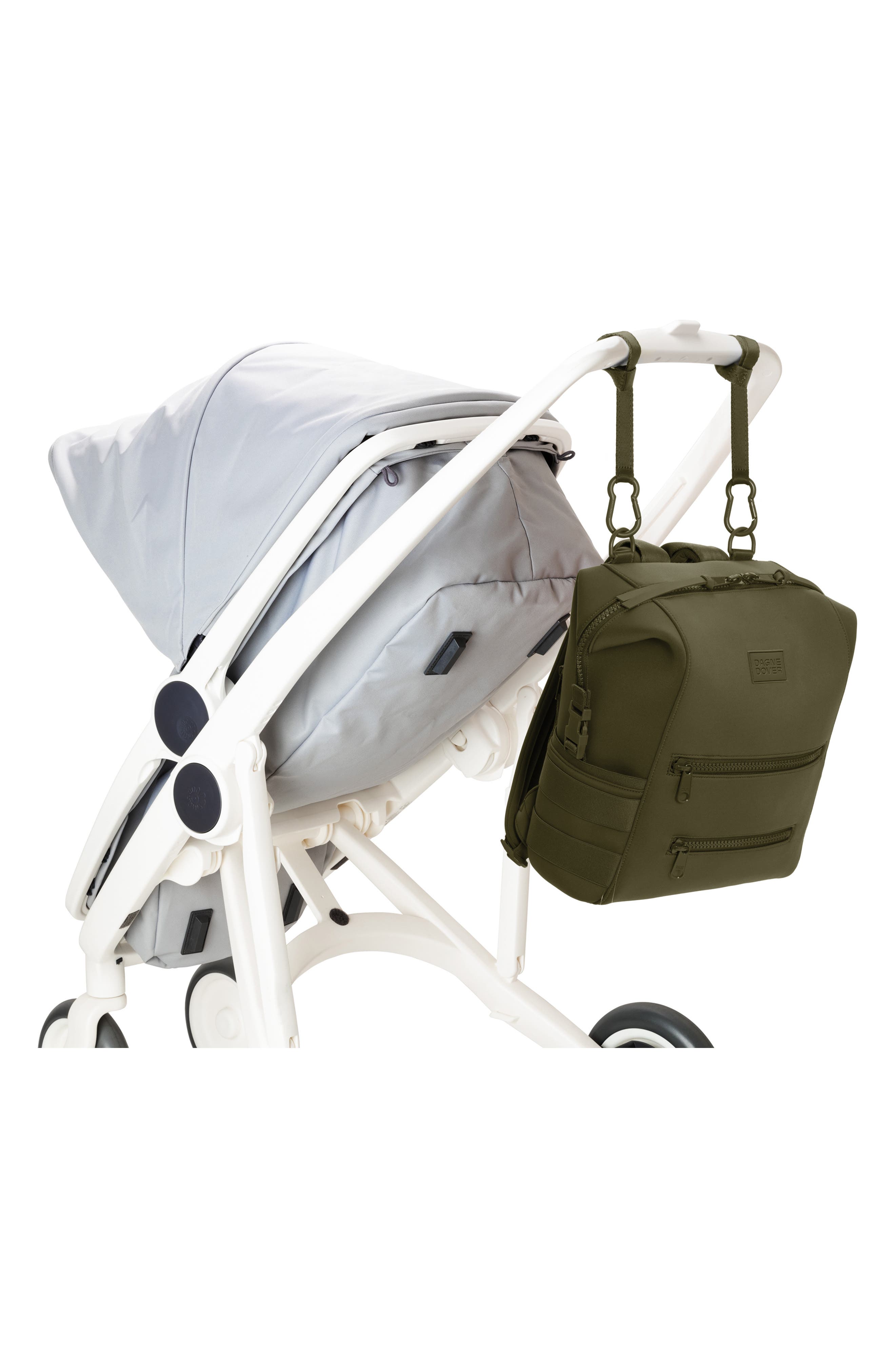 Dagne Dover Indi Medium Neoprene Diaper Backpack, Alternate, color, Dark Moss