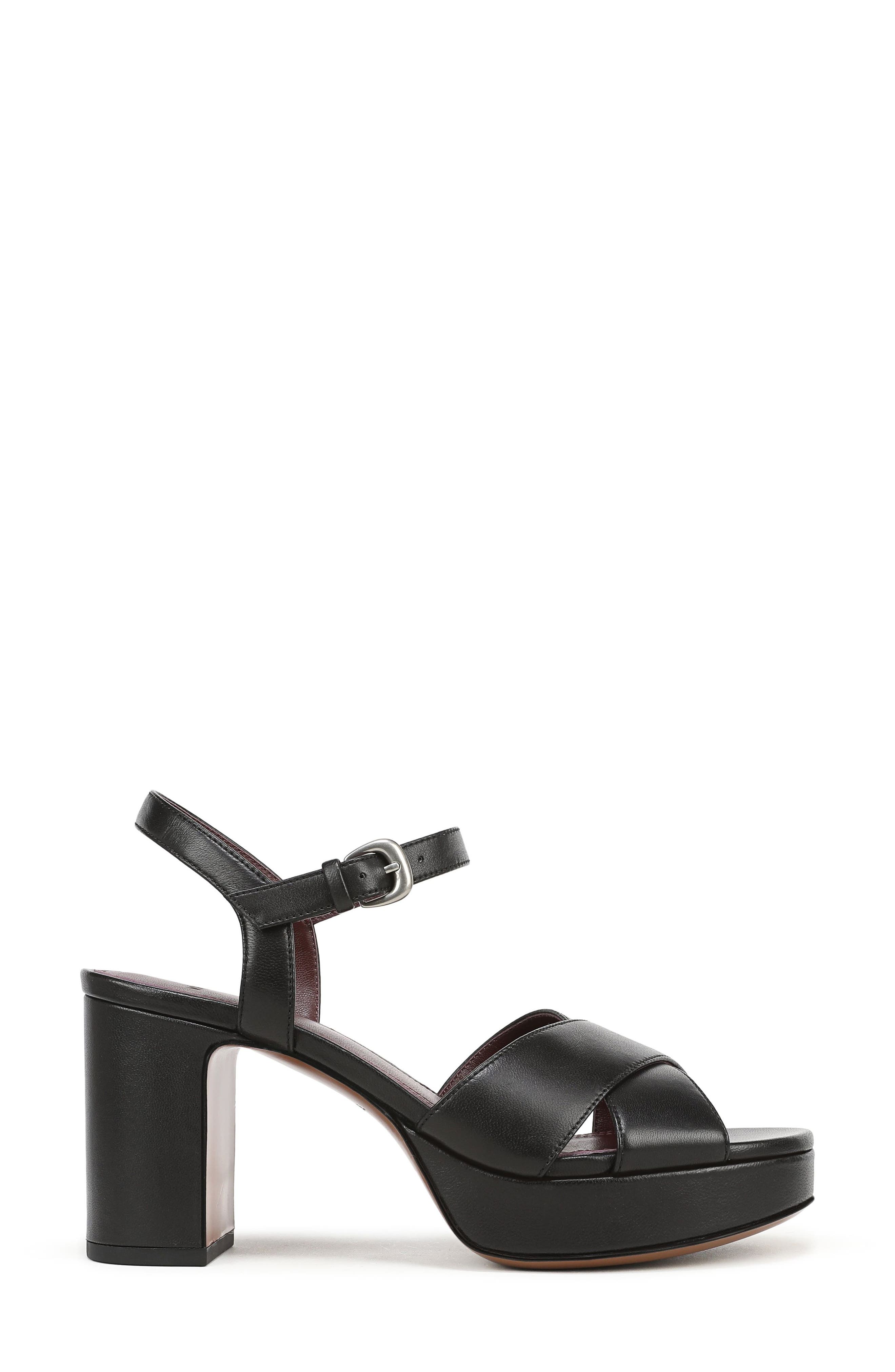 Vince Ericka Ankle Strap Platform Sandal, Alternate, color, Black
