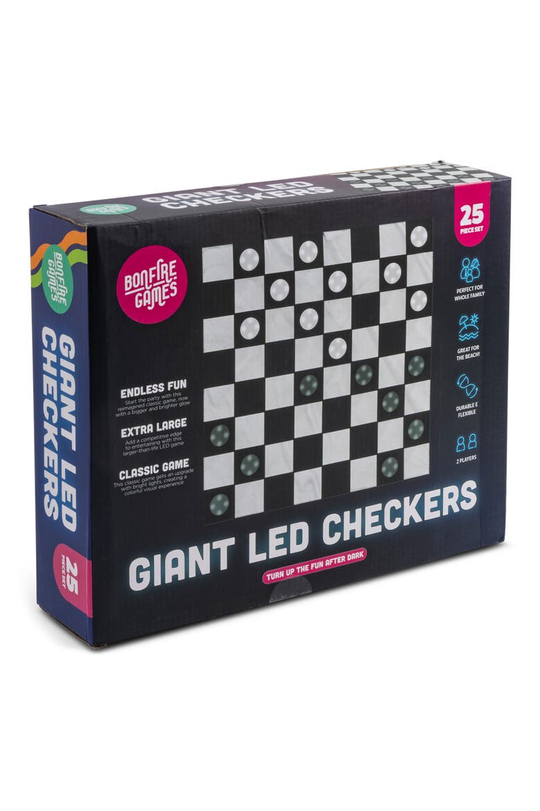 Giant LED Checkers Set, Main, color, MULTI