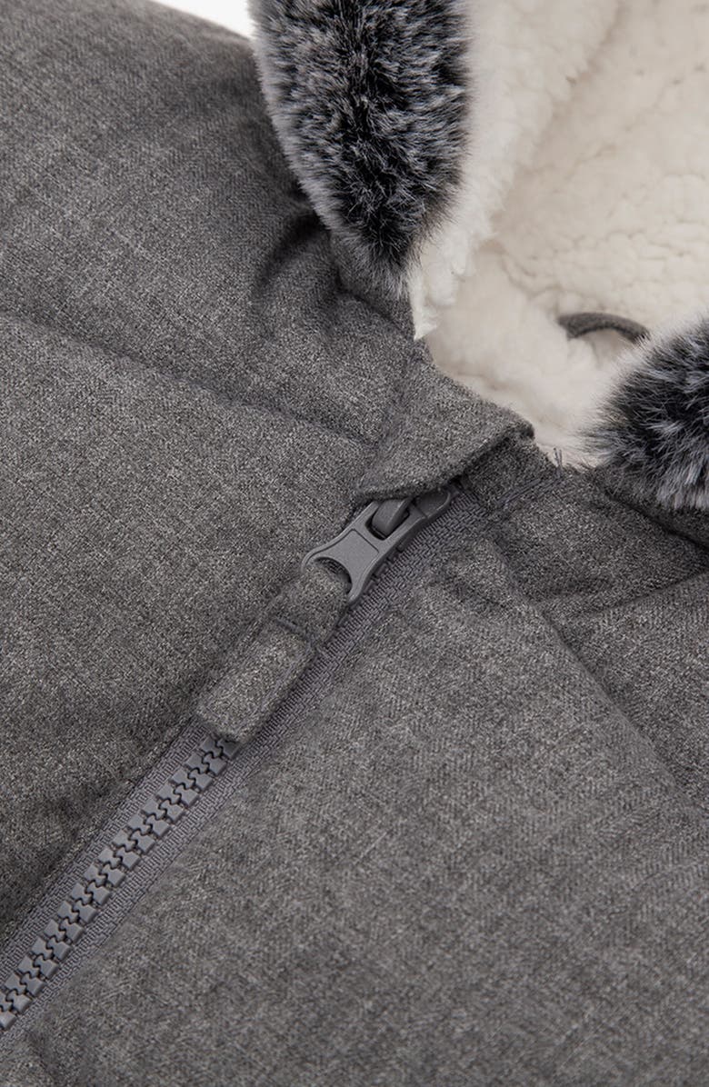 Rokka&Rolla Cozy Fleece Lined Warm Winter Coat with Hood, Alternate, color, Winter Grey