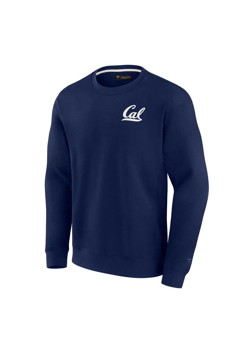 Unisex Fanatics Signature Navy Cal Bears Super Soft Pullover Crew Sweatshirt, Alternate, color, Navy