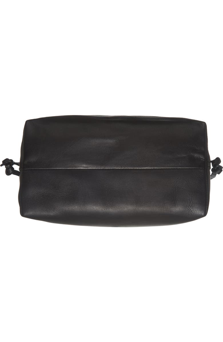 Madewell Medium Drawstring Transport Leather Tote, Alternate, color,