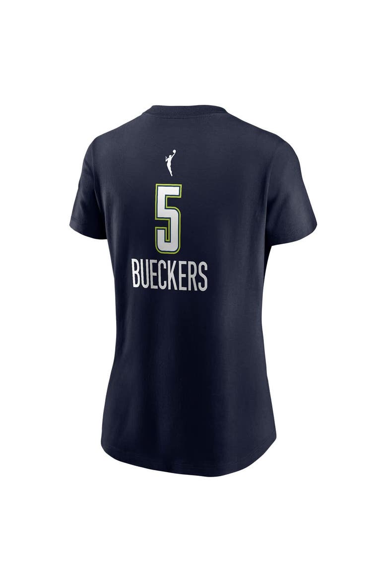 Women's Nike Paige Bueckers Navy Dallas Wings 2025 WNBA Draft Explorer Edition Name & Number T-Shirt, Alternate, color, Navy