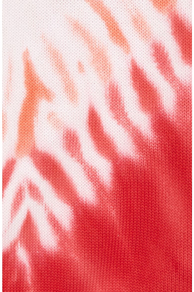 Kids' Tie Dye Sweater, Alternate, color, WHITE- RED TIE DYE