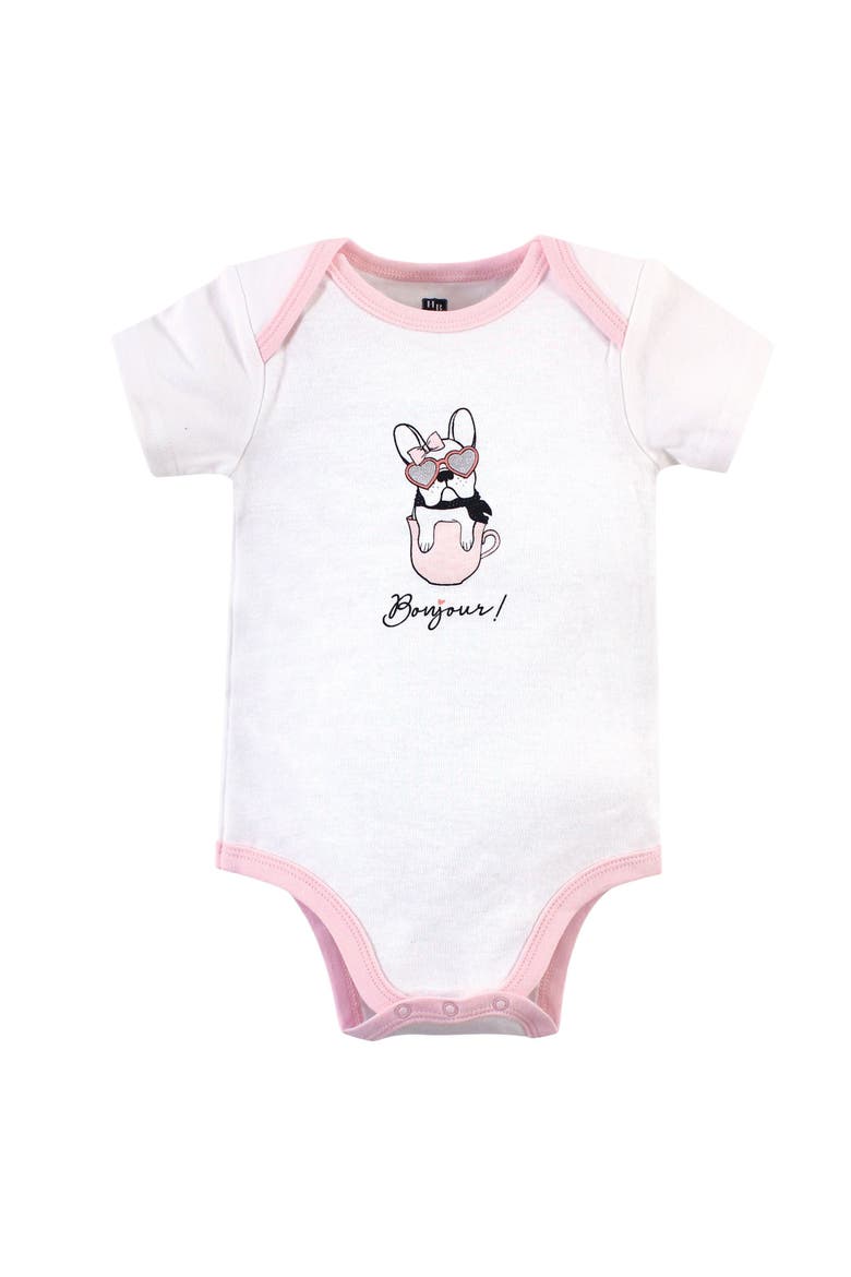 Triple Pack of Soft Cotton Bodysuits, Alternate, color, Black Bonjour