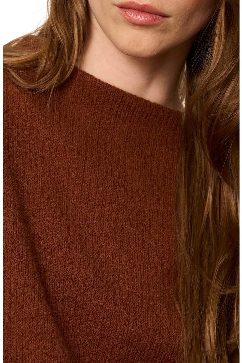 Dolman Sleeve Sweater, Alternate, color, BURNT COCOA BROWN
