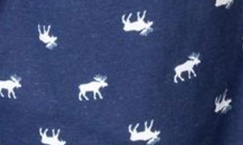 Sleephero Knit Brushed Grid Flannel Pajamas In Blue