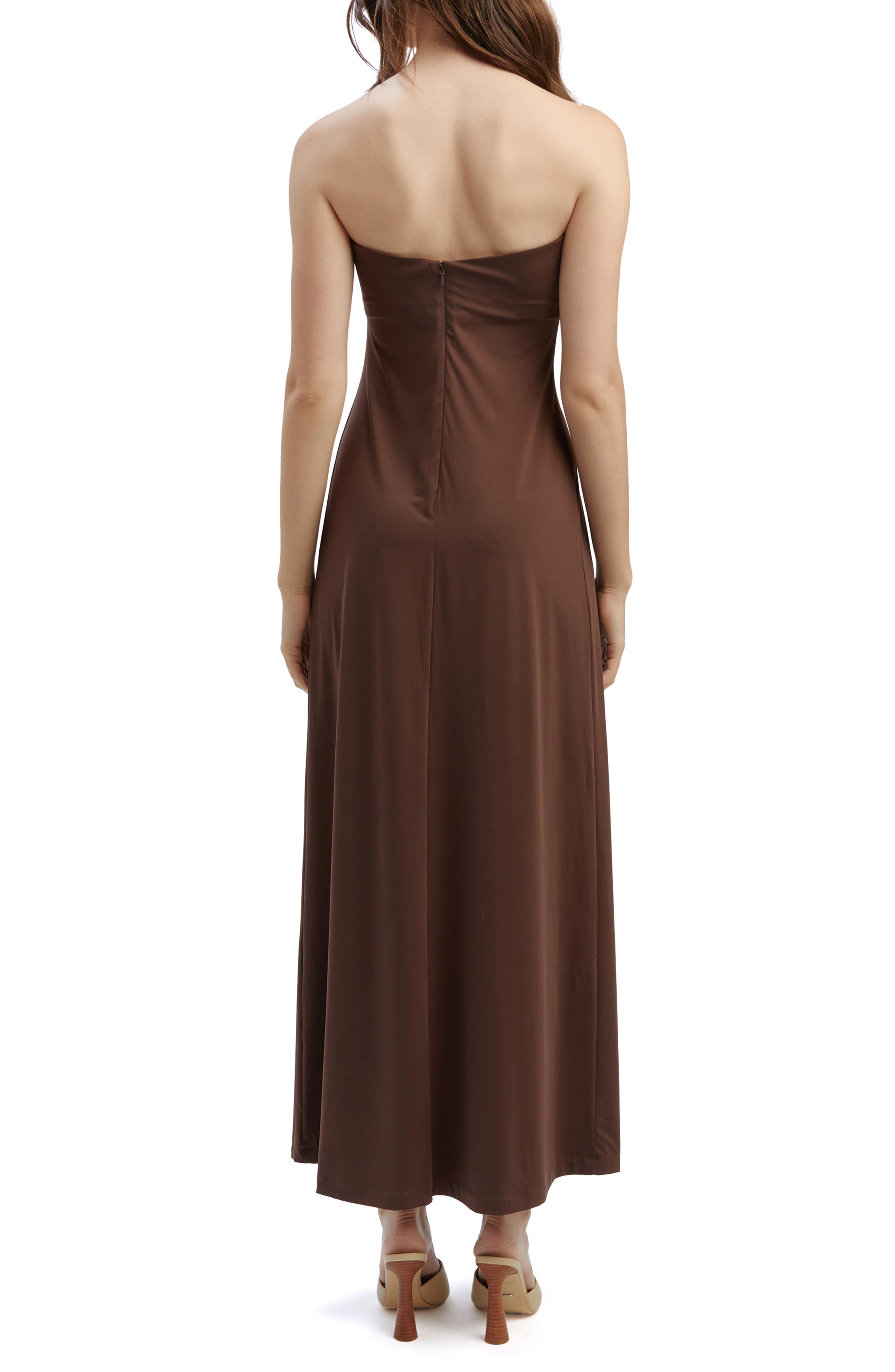 Carolena Strapless Midi Dress - image 2
