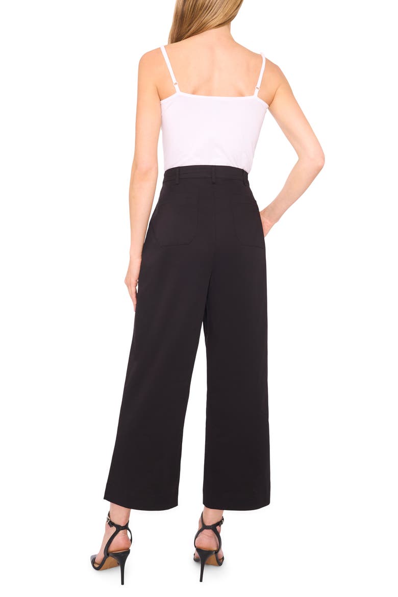 Patch Pocket Crop Twill Pants, Alternate, color, RICH BLACK 060