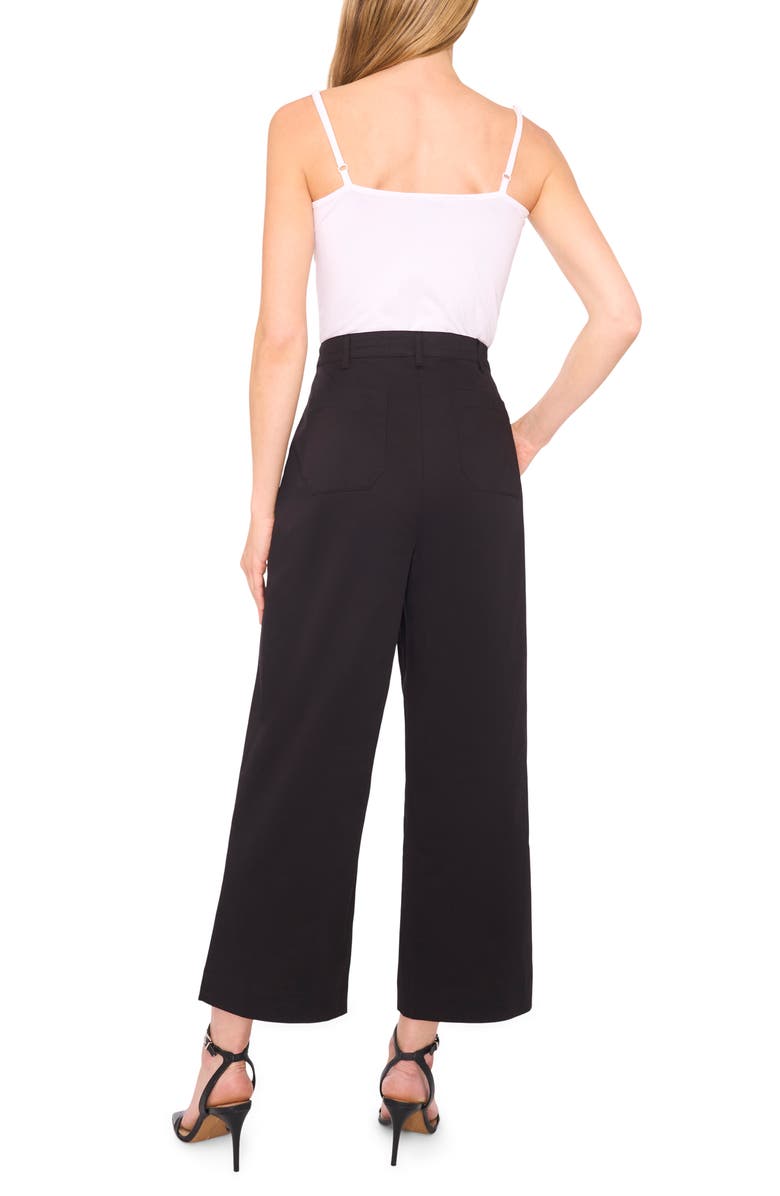 Halogen<sup>®</sup> Patch Pocket Crop Twill Pants, Alternate, color, Rich Black