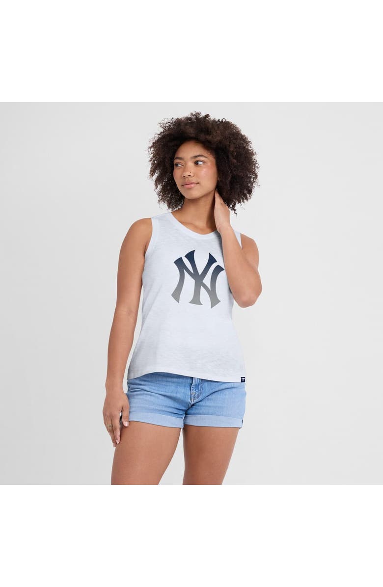 FANATICS Women's Fanatics White New York Yankees Activate Slub Tank Top, Alternate, color, 