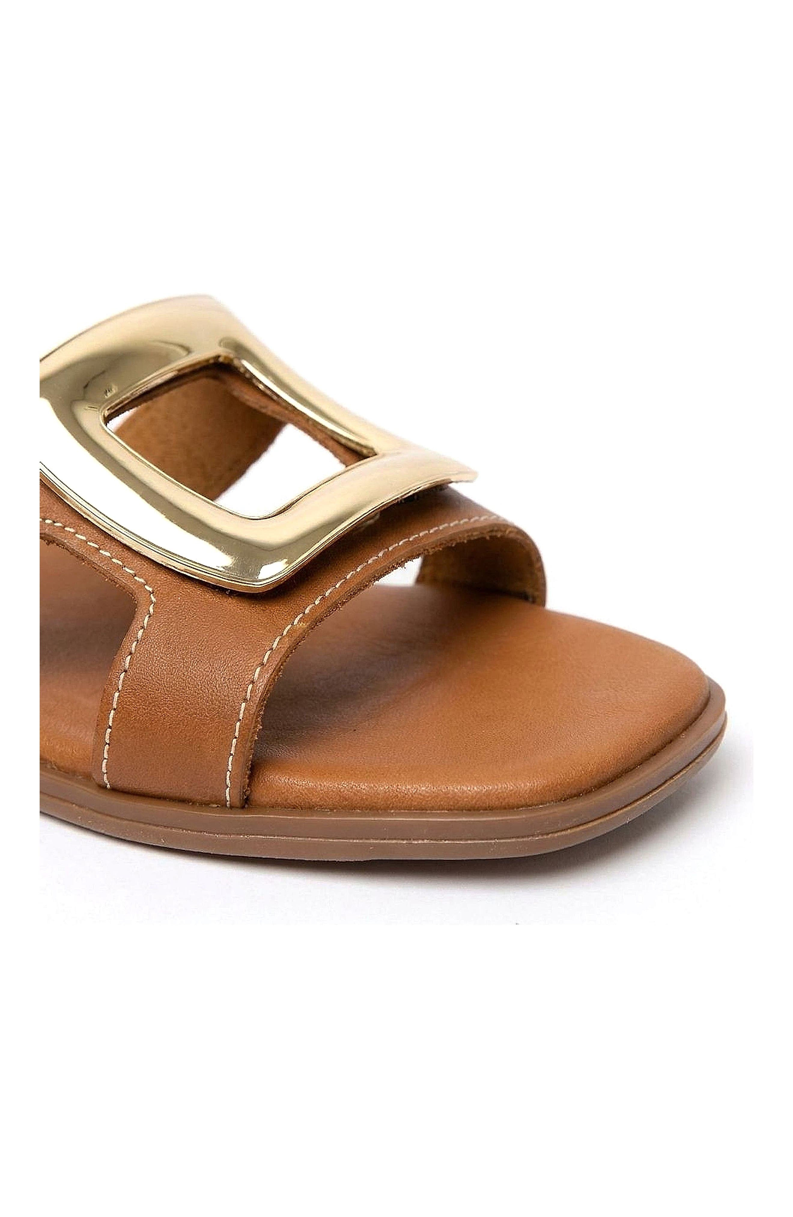 Brisa Flat Sandal, Alternate, color, Tan