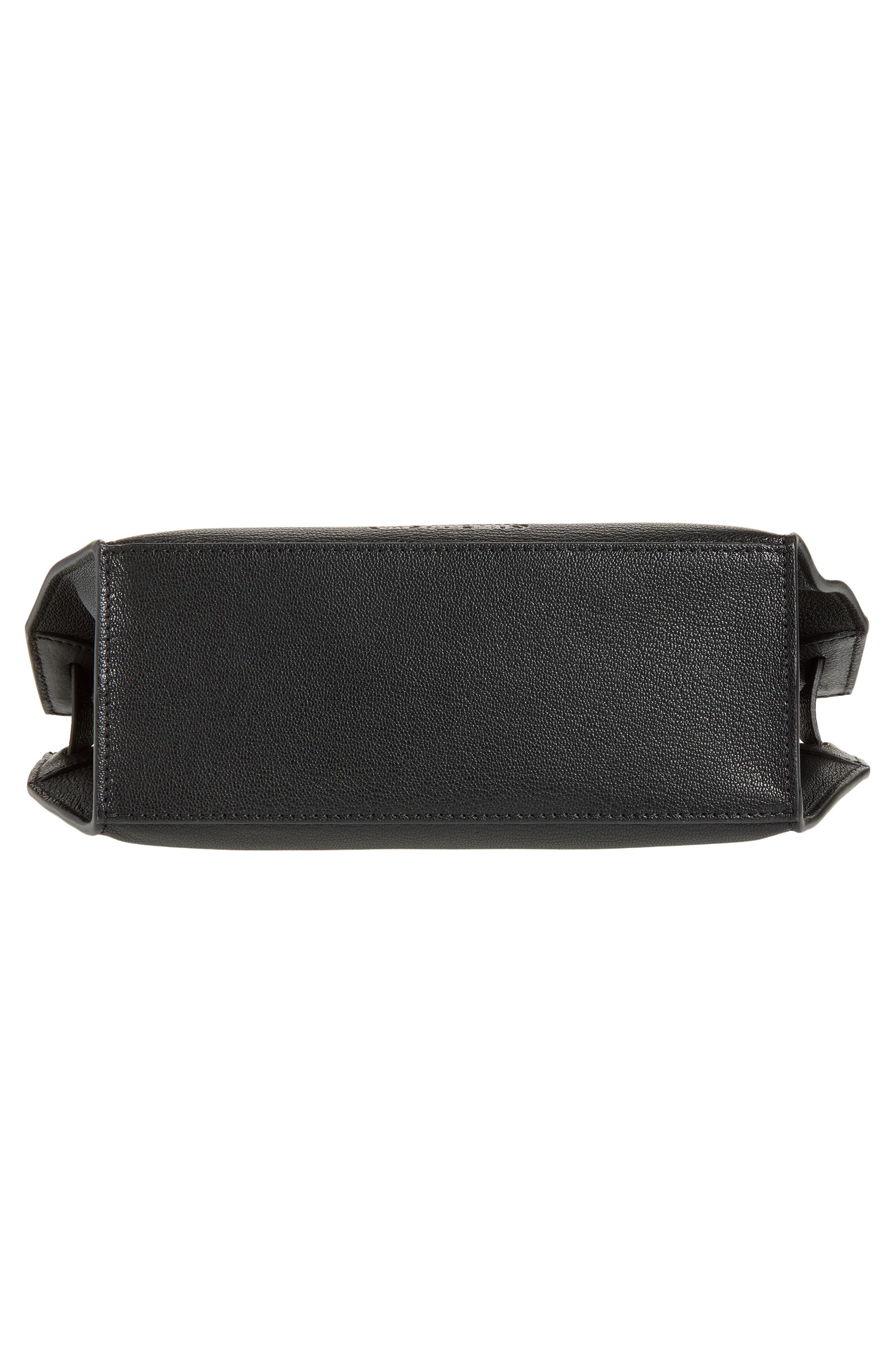 Jacquemus Le Messenger Capri Leather Crossbody Bag, Alternate, color, Black