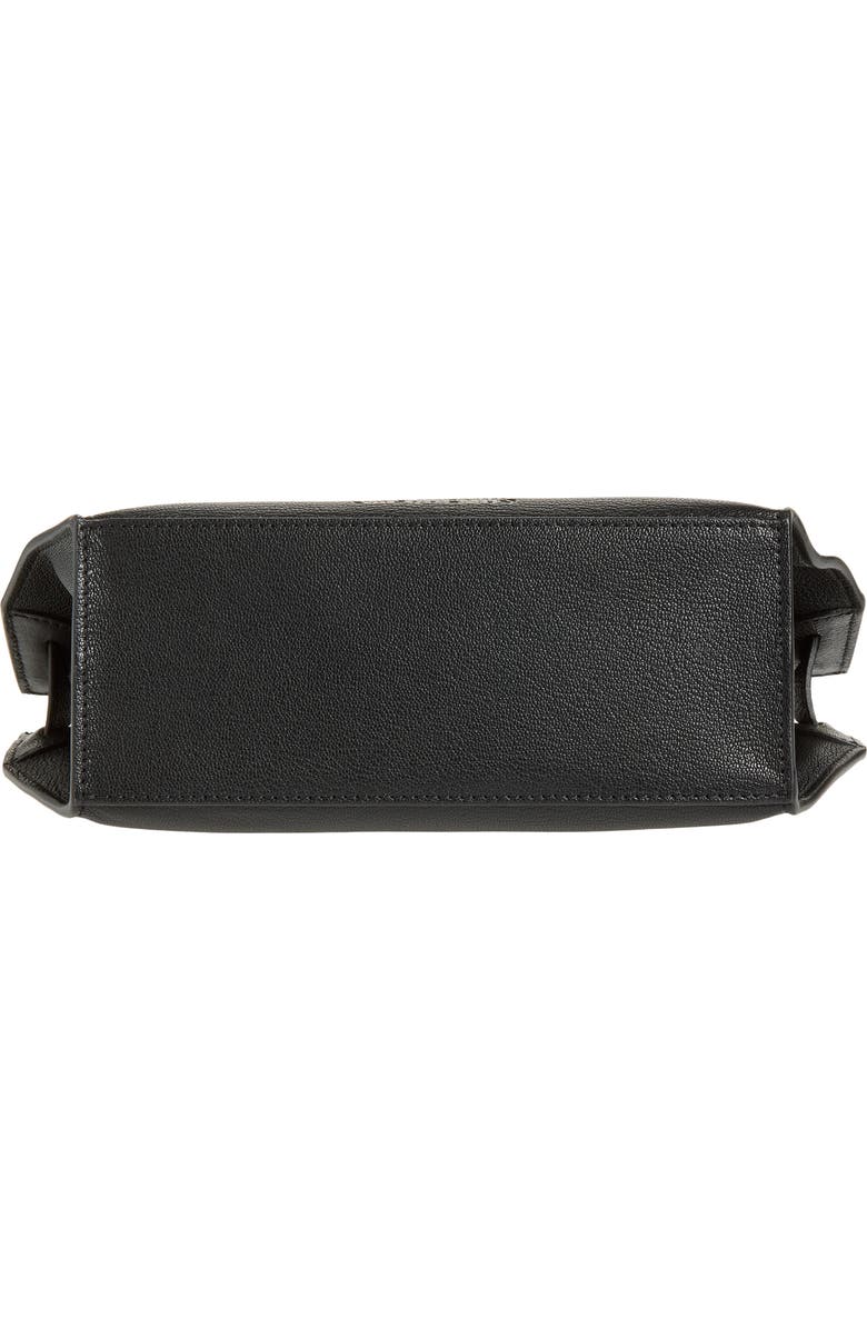 Jacquemus Le Messenger Capri Leather Crossbody Bag, Alternate, color, Black