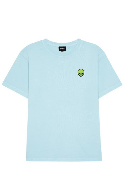 Mens Alien Midweight Garment Dye Tee