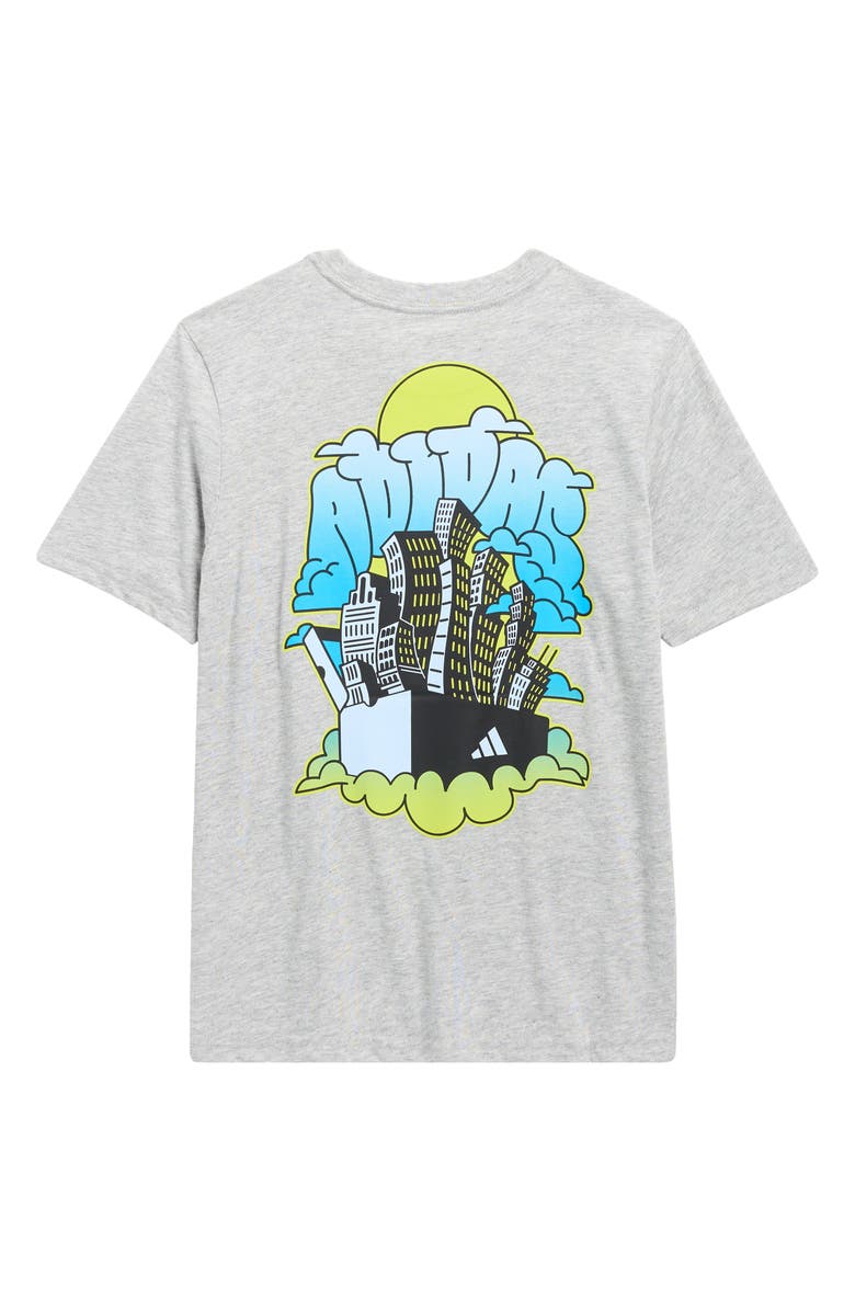 adidas Kids' Daydream Logo Graphic T-Shirt, Alternate, color, Grey Heather