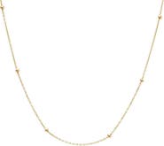 BY ADINA EDEN Solid Ball Chain Necklace 14K