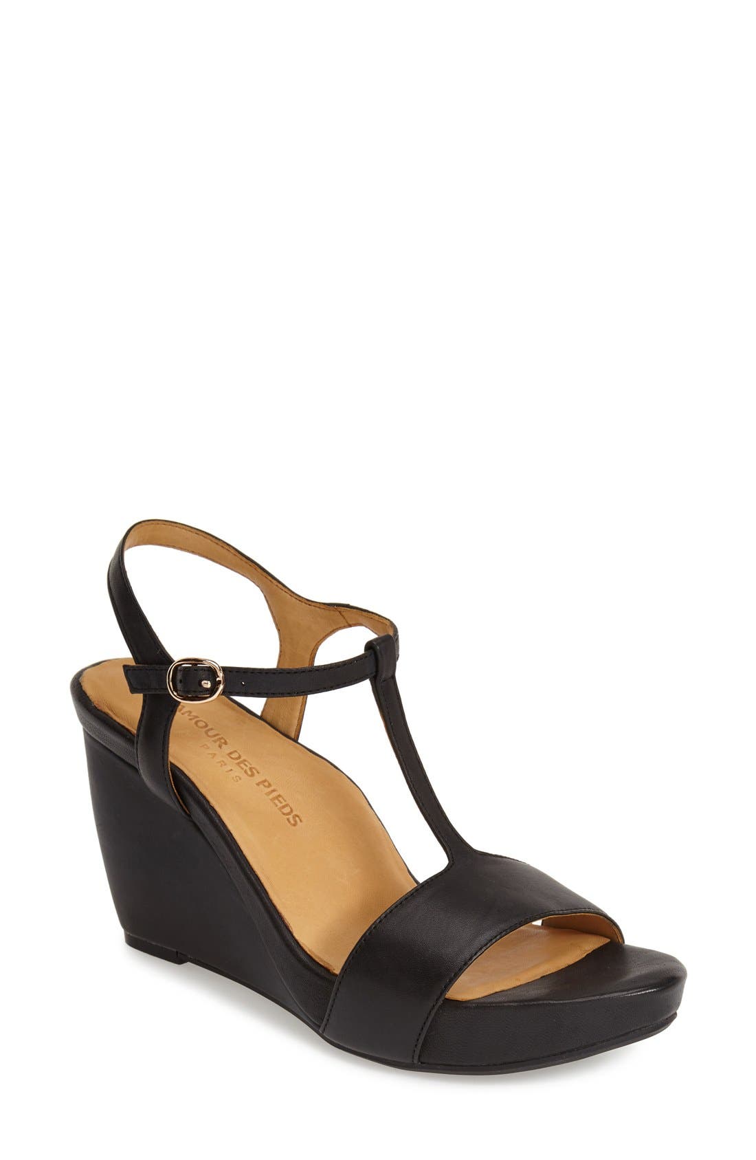 L'Amour des Pieds 'Idelle' Platform Wedge Sandal, Main, color, 