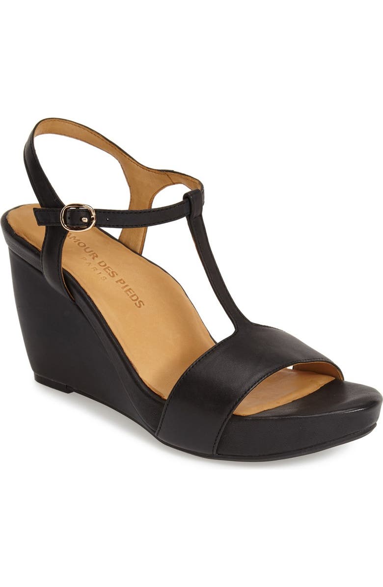 L'Amour des Pieds 'Idelle' Platform Wedge Sandal, Main, color,