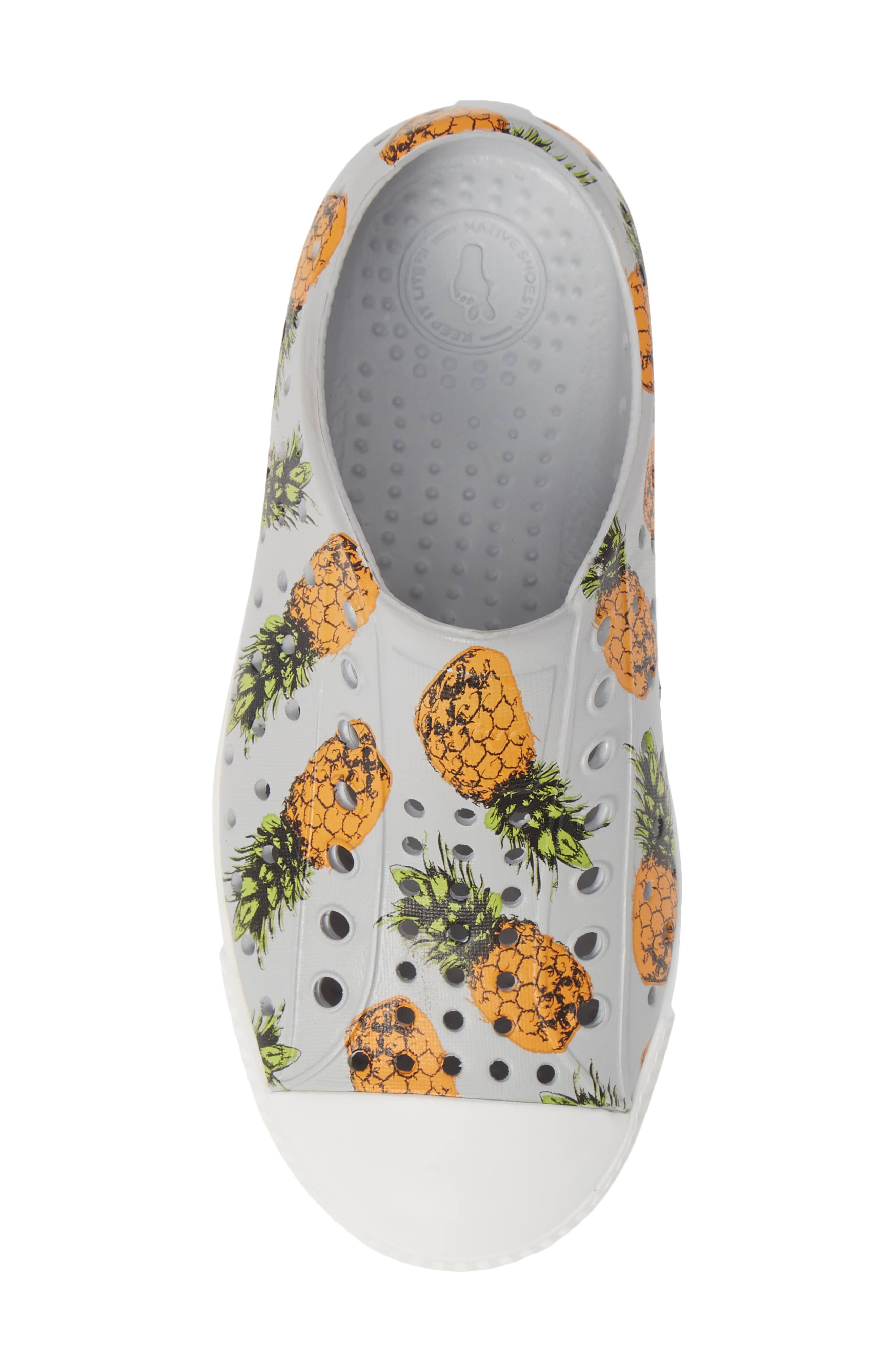 Jefferson Water Friendly Vegan Sneaker, Alternate, color, MIST GREY/ WHITE PINEAPPLES