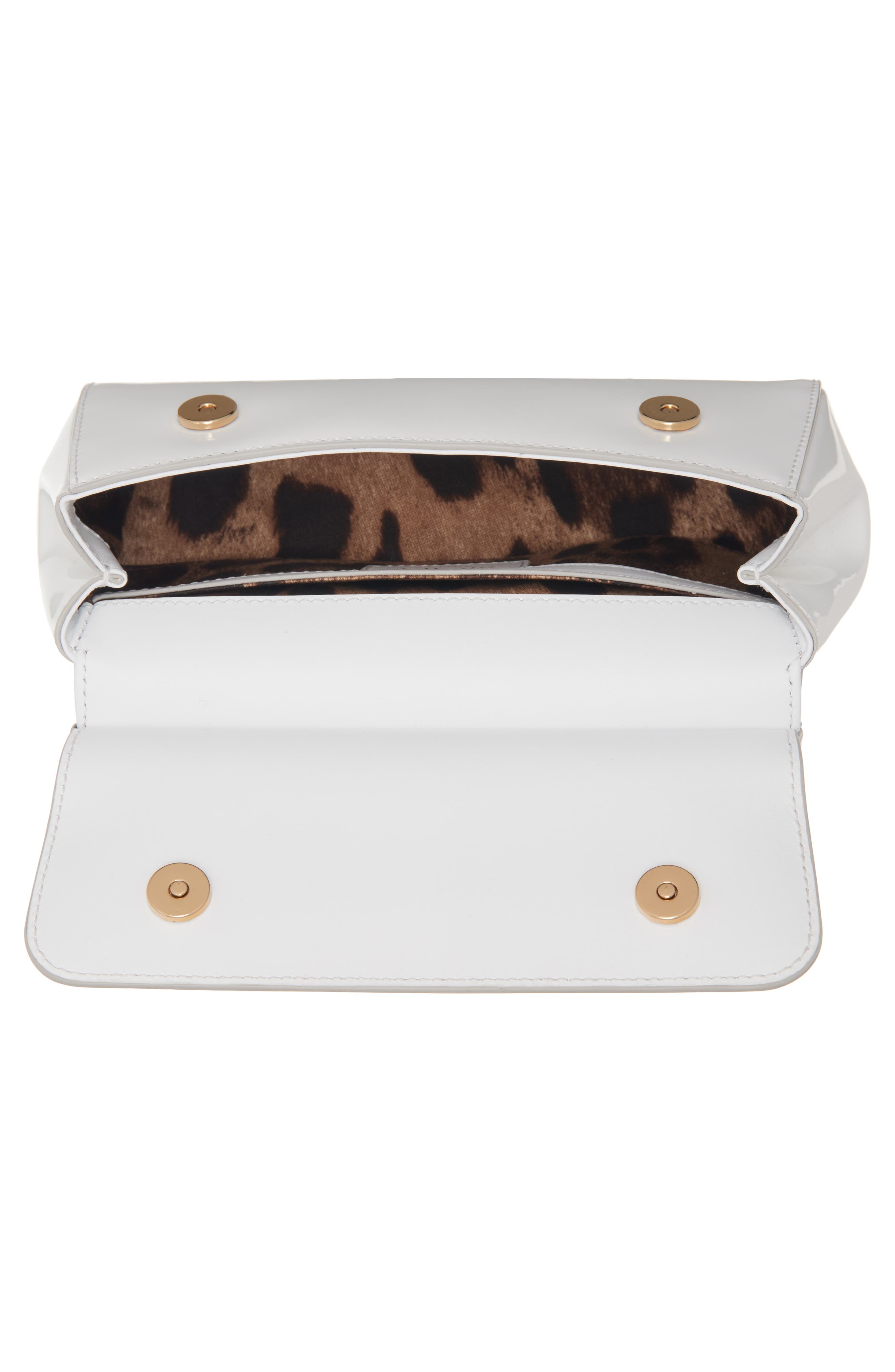 Sicily East/West Leather Satchel with Scarf, Alternate, color, HNZPW BIANCO