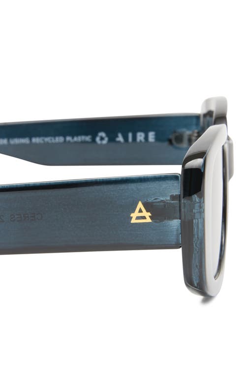 Aire Ceres 51mm Rectangular Sunglasses In Navy